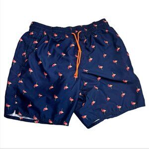 Old Navy Blue Flamingo Swim Trunks